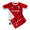Virallinen Fanipaita + Shortsit AS Monaco Kotipelipaita 2021-22 - Lasten
